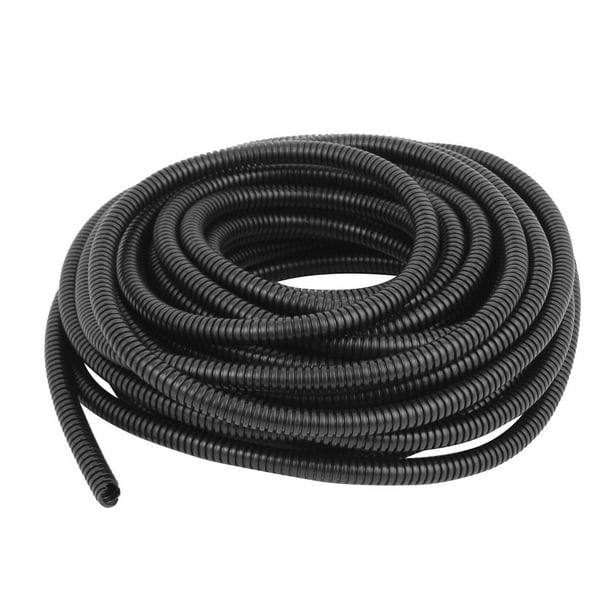 7 M 8 x 12 mm Plastic Flexible Corrugated Conduit Tube for Garden,Office Black 7 M 8 x 12 mm Plastic Flexible Corrugated Conduit Tube for Garden,Office Black